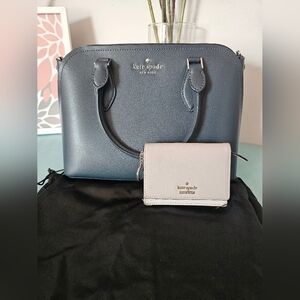 Kate Spade SET Darcy Leather Satchel AND Wallet